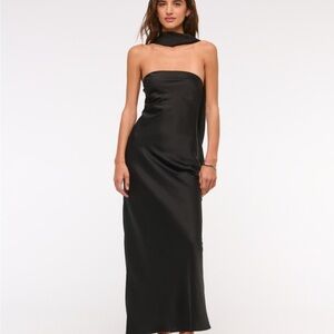 Abercrombie & Fitch Strapless Scarf Maxi Dress